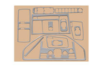 Volvo XC90 2002–2014 Instrumentpanelskydd Aluminium foto 2