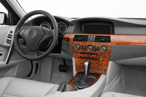 BMW 5-serien E60/E61 2003–2010 Instrumentpanelinlägg Meric foto 1