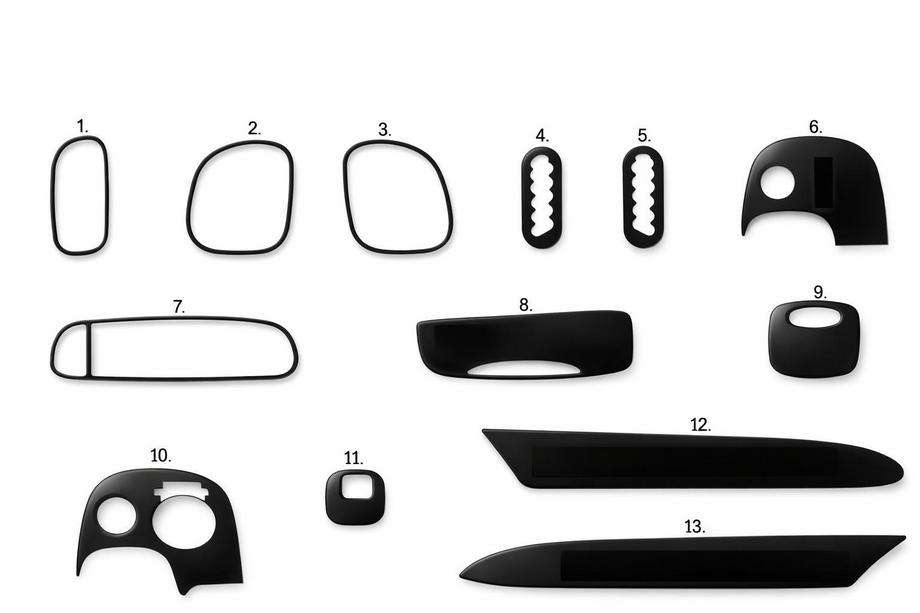 Chevrolet Corvette C5 1997–2004 Instrumentpanelslister (Meric) Image