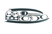 Daewoo Matiz 1998–2008 Instrumentpanelinlägg (1998-2005) Aluminium foto 1