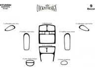 Hyundai Santa Fe 1 2000–2006 Instrumentpanelskydd Aluminium foto 3