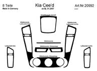 Kia Ceed 2007–2012 Instrumentpanelslister (Meric) Aluminium foto 5