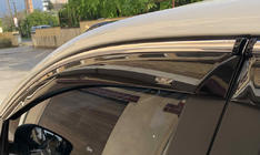 Nissan Qashqai 2014–2021 Vindavvisare för sidorutor med kromlist (Niken, 4 st) foto 2