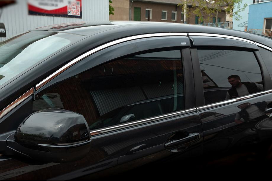 Honda CRV 2012–2016 Vindavvisare med kromlist (4 st, Niken) Image