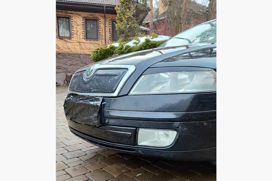 Skoda Octavia II A5 2006–2010 Vintertäckning för grillen (nedre) Matt Foto 2