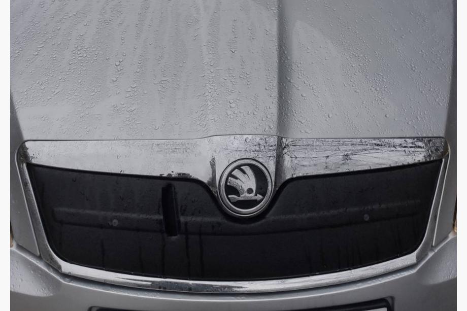 Skoda Octavia II A5 2010–2013 Vintertäckning för kylargrill (övre) Blank Foto 2