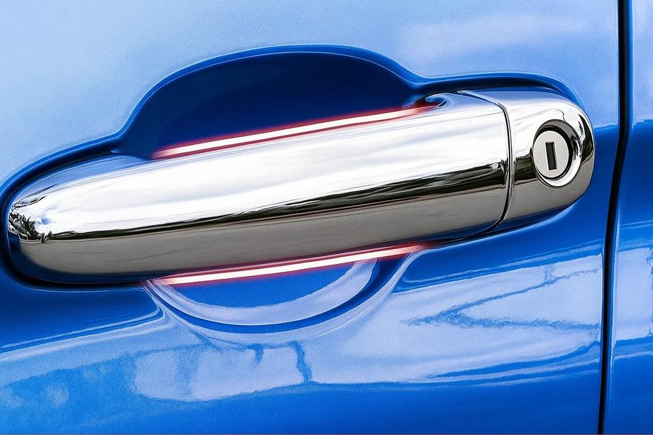 BMW 5-serien E60/E61 2003–2010 Dörrhandtagskåpor (4 st, rostfritt stål) Image