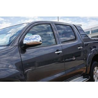 Spegelkåpor (2 st, rostfritt stål) Toyota Hilux 2006–2015 foto 1