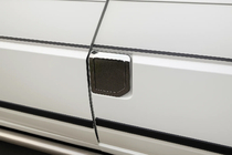 Volkswagen T4 Transporter 1990–2003 Tanklockskåpa utan logo (OmsaLine, rostfritt) foto 1