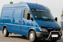 Mercedes Sprinter W901/902/903/904/905 1995–2006 Frontbåge WT004 (rostfritt) foto 4