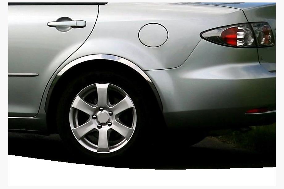Mazda 6 2003–2008 Hjulhuslister (4 st, rostfritt stål) Foto 1
