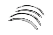 Mercedes S-class W140 1991–1998 Skärmkantslister (Short/Long, 4 st, rostfritt) foto 4