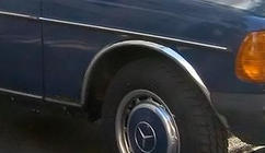 Mercedes W123 1975–1986 Hjulhuslister (4 st, rostfritt stål) foto 4