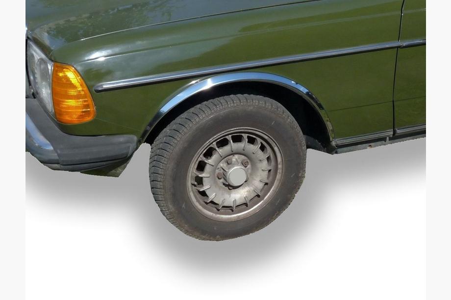 Mercedes W123 1975–1986 Hjulhuslister (4 st, rostfritt stål) Image