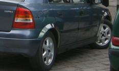 Opel Astra G Classic 1998–2012 Hjulhuslister (4 st, rostfritt stål) foto 2