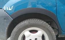 Renault Kangoo 1998–2008 Hjulhuslister (4 st, svarta) Plast foto 2