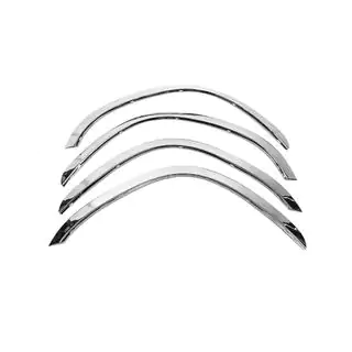 Hjulhuslister (4 st, rostfritt stål) foto 1