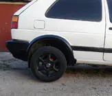 Volkswagen Golf 2 1983–1992 Hjulhuslister (4 st, svarta) foto 3
