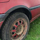 Volkswagen Golf 3 1991–2001 Hjulhuslister (4 st, svarta) Metall foto 2