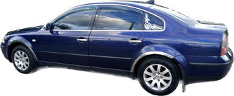 Volkswagen Passat B5 1997–2005 Hjulhuslister (4 st, rostfritt stål) Sedan, 1996-2000 foto 3