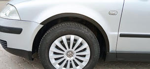 Volkswagen Passat B5 1997–2005 Hjulhuslister (4 st, svarta) SW, 2000-2006, metall foto 1