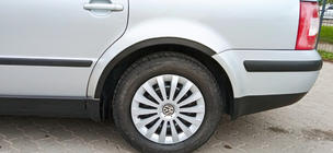 Volkswagen Passat B5 1997–2005 Hjulhuslister (4 st, svarta) SW, 2000-2006, metall foto 6