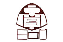 Kia Carens 1999–2012 Instrumentpanelslister (2002-2006) Aluminium foto 1