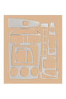 Kia Cerato 1 2004–2009 Instrumentpanelinlägg 2004-2006 (Sedan) Aluminium foto 3