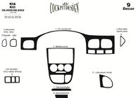 Kia Rio 2000–2005 Instrumentpanelsöverdrag (2000-2002) Aluminium foto 3
