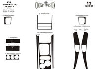 Kia Sorento I BL 2002–2009 Instrumentpanelinlägg Variant 1 (2003-2007) Aluminium foto 4