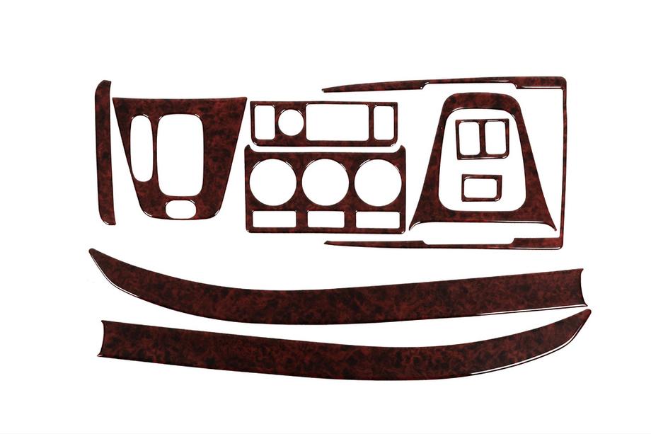 Land Rover Freelander I 1997–2006 Instrumentpanelslister (2000-2003, 10 delar) Aluminium Image