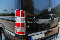 Mercedes Sprinter W906 2006–2018 Kromade bakljusramar i rostfritt stål (2 st) foto 2