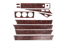 Mercedes W201 (190) 1982–1993 Instrumentpanelslister (11 delar) Aluminium foto 1