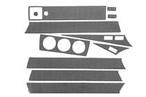 Mercedes W201 (190) 1982–1993 Instrumentpanelslister (11 delar) Aluminium foto 3