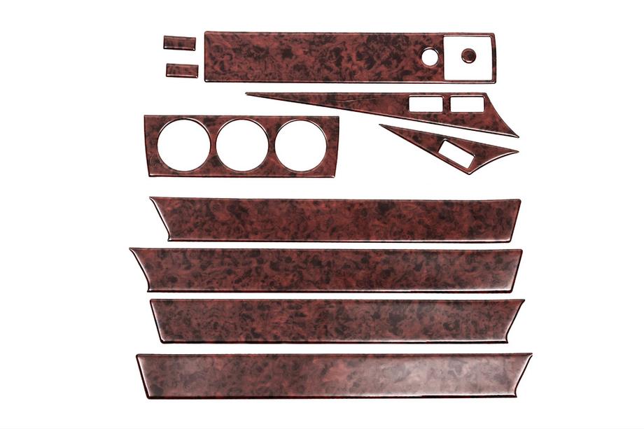 Mercedes W201 (190) 1982–1993 Instrumentpanelslister (11 delar) Aluminium Image
