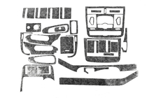Mercedes Viano 2004–2014 Instrumentpanelslister Meric (framdel + kupéinlägg) 2004-2006, aluminium foto 5