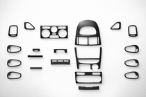 Mitsubishi Carisma 1995–2004 Instrumentpanelsinlägg (1995-1999) Aluminium foto 1