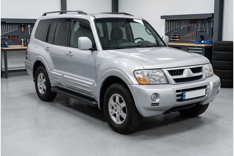 Mitsubishi Pajero Wagon III 1999–2006 Sidosteg Allmond Black (2 st, aluminium) Image