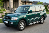 Mitsubishi Pajero Wagon III 1999–2006 Sidosteg Rainbow (2 st, aluminium) foto 1