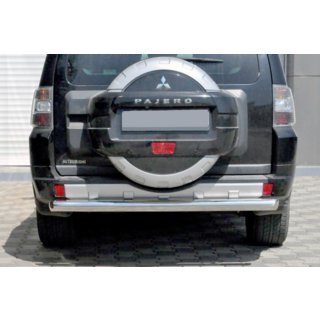 Bakre skyddsbåge AK002 (rostfritt) Mitsubishi Pajero Wagon III 1999–2006 foto 1