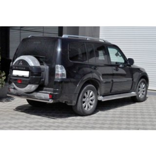 Bakre skyddsbåge AK002 (rostfritt) Mitsubishi Pajero Wagon III 1999–2006 foto 2