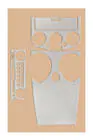 Mitsubishi Colt 2004–2012 Instrumentpanelslister (2004-2007) foto 2
