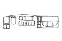 Mitsubishi Pajero Sport 1996–2007 Instrumentpanelsöverdrag (2002-2007) Aluminium foto 6