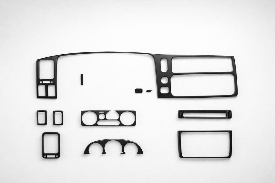 Mitsubishi Pajero Sport 1996–2007 Instrumentpanelslister (1996-2002) Aluminium Image