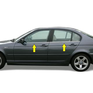 Fönsterlister (rostfritt stål) BMW 3-serie E46 1998–2006 foto 2