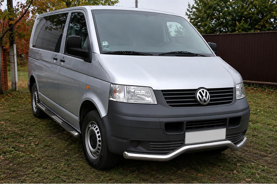 Volkswagen T5 Transporter 2003–2010 Främre frontbåge Wave ST007 (rostfritt) Foto 3