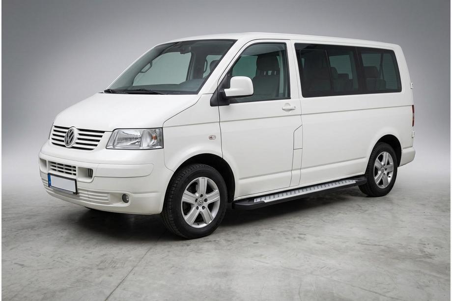 Volkswagen T5 Caravelle 2004–2010 Sidosteg i X5-utförande (2 st, aluminium) Kort hjulbas Image