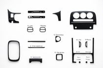 Nissan Micra K11 1992–2002 Instrumentpanellister (1998-2002) Aluminium foto 1