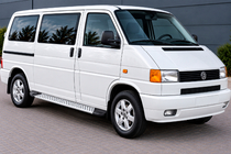 Volkswagen T4 Transporter 1990–2003 Sidosteg Allmond Grey (2 st, aluminium) foto 1