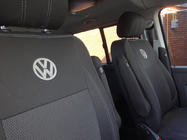 Volkswagen T5 Caravelle 2004–2010 Bilklädslar (ekoläder och tyg, Premium) Hela kupén + framsäten (1+1) foto 12